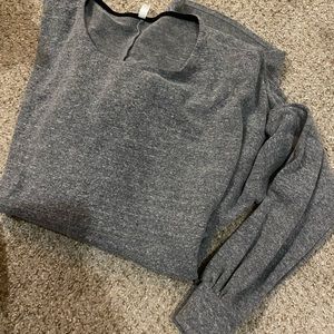 Black grey sweater shirt
